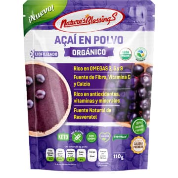 Acai en polvo Liofilizado Orgánico 110g