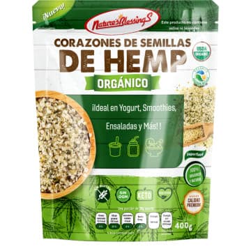 Corazones de semillas de Hemp 400g